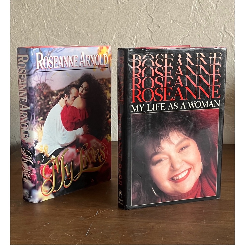 🎙️Pair of Roseanne Barr Comedy Biography Hardback Books Dated 1989 & 1994🎙️
